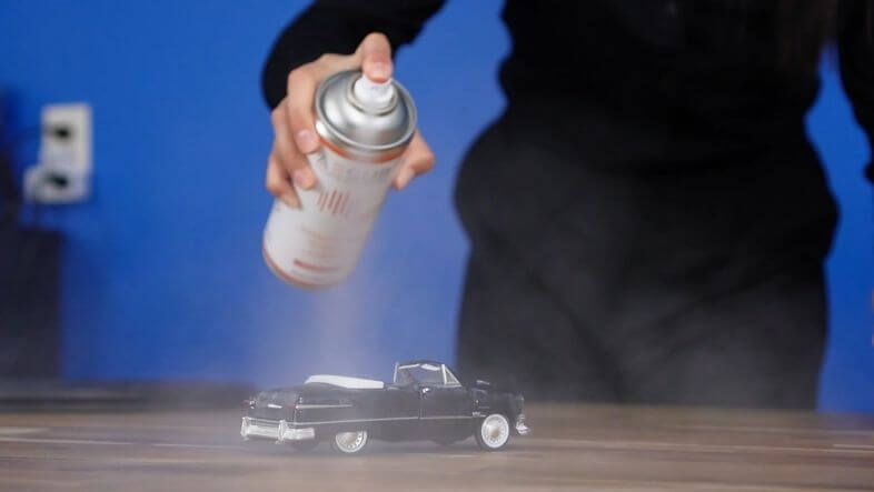 AESUB spreyi nesneye 15-20 cm mesafeden uygulama adımı